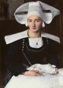 امرأة من بريتاني ، 1886. بواسطة باسكال أدولف جان داجنان بوفيريه