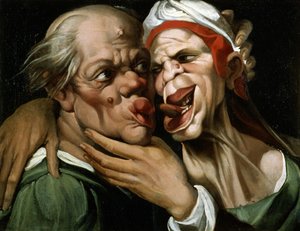 كاريكاتير (زيت على قماش) بواسطة باساروتي باساروتي