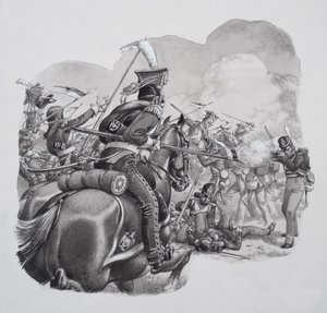 سلاح الفرسان الخفيف (غواش على ورق)