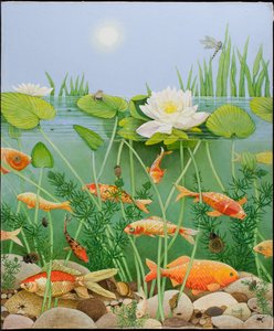 اللمسة الذهبية، 2011 (أكريليك على كاليكو)