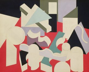 فورمز ، 1921-1922 (زيت وقلم رصاص على قماش) بواسطة باتريك هنري بروس
