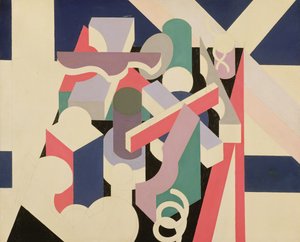 PaintingNature Morte ، 1923-1924 (زيت وقلم رصاص على قماش) بواسطة باتريك هنري بروس