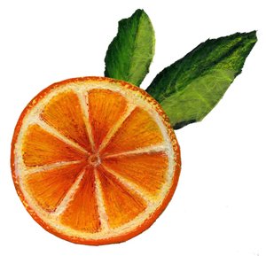 فاكهة، 2021 (أكريليك على ورق)