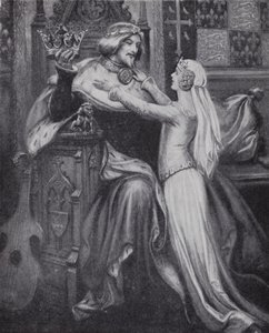 King Richard II with the young Isabella of Valois (litho) بواسطة بول (بعد) هاردي