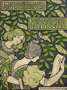 صفحة العنوان من سادة الملصق ، المجلد الرابع ؛ Les Maitres de l "Affiche ، المجلد الرابع ، 1896-1900