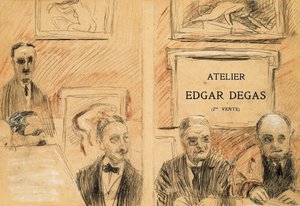 بيع المزادات في استوديو Edgar Degas في ديسمبر 1918 بواسطة بول سيزار هيليو