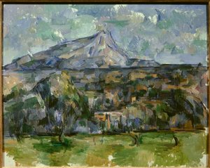 جبل النصر المقدس. لوحة بول سيزان (1839-1906) بواسطة بول سيزان