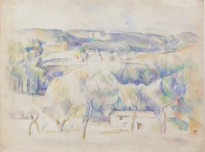 البيت والبستان ، 1890 (قلم رصاص وأكواريل على ورق) بواسطة بول سيزان