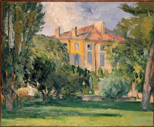 La Maison du Jas de Bouffan بواسطة سيزان بول (1839-1906). زيت على قماش ، مقاس 59x71 بواسطة بول سيزان