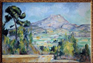 La montagne sainte Victoire لوحة بول سيزان (1839-1906) 1887-1890 صن. 0.65x0.92 م باريس ، متحف دورسيه - جبل سانت فيكتوار. لوحة بول سيزان (1839-1906) بواسطة بول سيزان