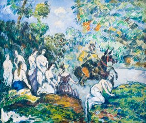 مشهد أسطوري أو سانشو في الماء ، ج. 1878 (زيت على قماش) بواسطة بول سيزان