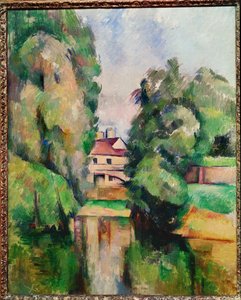 طاحونة على النهر (زيت على قماش) بواسطة بول سيزان