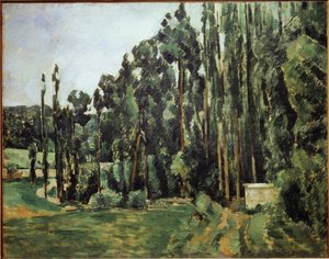 شجر الحور - زيت على قماش بواسطة بول سيزان