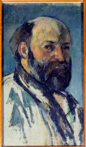 لوحة بورتريه ذاتية بواسطة بول سيزان (1839-1906) 1877 صن. 0،25x0،14 م باريس ، متحف أورسيه بواسطة بول سيزان