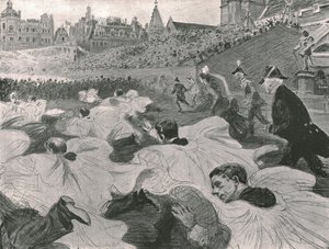 "على عجل لرؤية الملك والملكة يغادران الدير" ، 1902. بواسطة بول تشارلز رينوار