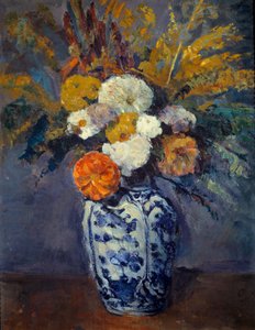 باقة دالياس. لوحة بول سيزان (1839-1906) بواسطة بول سيزان