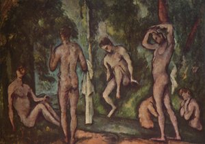 السباحون ، 1894 ، 1937. بواسطة بول سيزان