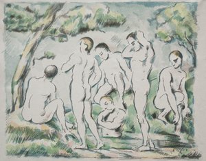 السباحون ، 1897. بواسطة بول سيزان