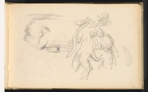 مستحمات ولفافة ورق بواسطة بول سيزان