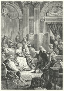 A salon at the beginning of the reign of Louis XVI of France