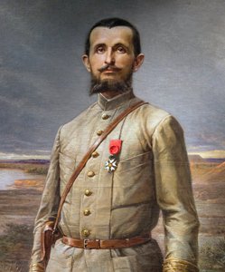 تفاصيل لوحة "" Le Commandant Marchand "" (جان بابتيست - جان بابتيست مارشان