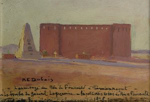 محبسة الأب شارل يوجين دي فوكو (1858-1916) في تمنراست بواسطة بول إيلي دوبوا