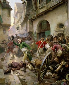 هنري دي لاروشاكويلين (1772-1794) في معركة شوليه ، 17 أكتوبر 1793