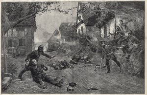 حرب 1870-1871 - في معركة Woerth (أو معركة Froeschwiller Woerth ، Froeschwiller-Woerth) ، 6 أغسطس بواسطة بول إميل بوتيني
