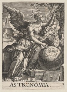 اللوحة 7: علم الفلك ، من The Seven Liberal Arts ، كاليفورنيا. 1628-1666. ، كاليفورنيا. 1628 - 66. بواسطة بول برينس