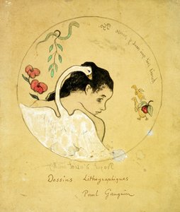 تصميم للوحة - ليدا والبجعة ، 1889 بواسطة بول غوغان