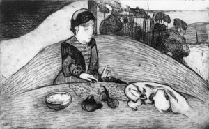 امرأة مع التين ، 1894 ، 1894. بواسطة بول غوغان