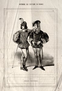 تاريخ الأزياء في فرنسا: Judges Sayers ، 1843. بواسطة بول جافارني