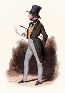 رسم إيضاحي من "Le Sportsman Parisien" [الرجل الرياضي الباريسي] بقلم رودولف دورنانو (1861-1865) بواسطة بول جافارني