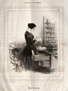سياسة المرأة: حق الوصول ، 1843. بواسطة بول جافارني