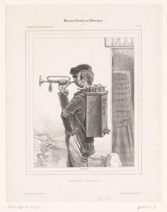 بائع الحنفيات يلعب البوق Le marchand de robinets (العنوان على الكائن) الموسيقيون الكوميديون (عنوان المسلسل) Musiciens Comiques ou Pittoresques (عنوان السلسلة على الكائن) بواسطة بول جافارني
