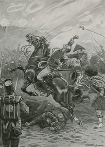 وفاة السير إدوارد باكينهام في معركة نيو أورليانز ، 1814 بواسطة بول هاردي