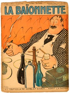 غلاف كتاب "La Baionnette" ، ساخر بألوان بواسطة بول ايريبي