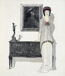 إنشاء بول بوارت من "" Les Dresses de Paul Poiret "، رسم بول إيريبي. 1908 بواسطة بول ايريبي