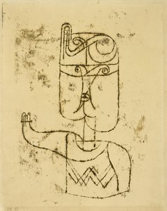 الصورة الرياضية. 1919 (رسم نقل الزيت على ورق مثبت على ورق مقوى) بواسطة بول كلي