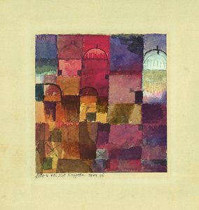 القباب الحمراء والبيضاء ، 1914 بواسطة بول كلي