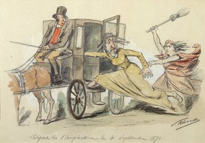 رحيل الإمبراطورة أوجيني في 4 سبتمبر بواسطة بول كلينك