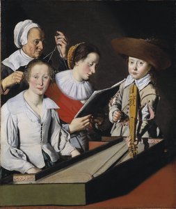 Une fete musicale - حفلة موسيقية ، من تأليف لا تارت ، بول (؟ -1636). زيت على قماش. الأبعاد: 116x98،8 سم. المتحف الوطني ستوكهولم بواسطة بول لا تارت