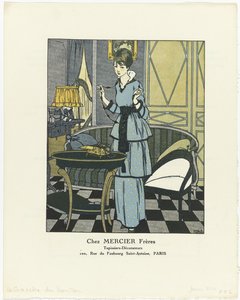 Gazette du Bon Ton ، 1914 - رقم 1: Chez MERCIER Frères / Upholsterers - Decorators (العنوان على الكائن) بواسطة مجهول