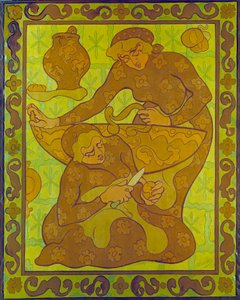 Apple Peelers Tapestry بقلم بول رانسون (1864-1909) مجموعة خاصة من القرن العشرين بواسطة بول إيلي رانسون