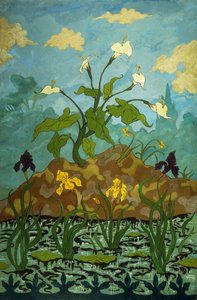 الزنابق ، القزحية الأرجواني والأصفر. أرومس ، Iris Violets et Jaunes ، 1899