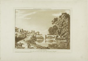 Overton Bridge / Over the River Dee، on the Confines of Denbigh and Flintshire بواسطة بول ساندبي
