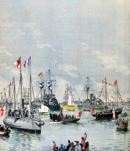 الأسطول الفرنسي في ميناء بورتسموث ، 1891 بواسطة بول سيناو