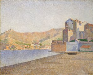 دير ستادستراند ، كوليور ، أوبوس 165. - كوليور. شاطئ المدينة. التأليف 165. 1887 بواسطة بول سينياك