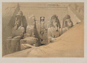 مصر والنوبة ، المجلد الثاني: الارتفاع الأمامي لمعبد أبو سمبل الكبير ، النوبة بواسطة بول سينياك