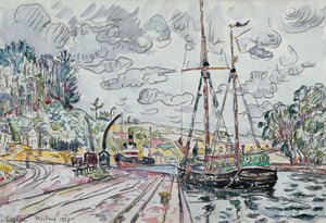 المناظر الطبيعية في Pontrieux ، 1927 بواسطة بول سينياك